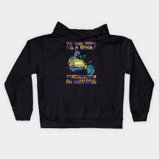 Don't Piss Of An Aquarius Funny Kids Hoodie